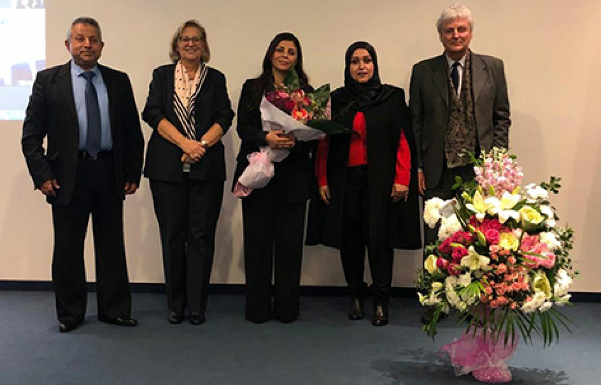 دكتوراه بدرجة مشرف جدا لماجدة مشيك على أطروحتها في الهندسة البيئية وعلوم المياه في الجامعة اللبنانية