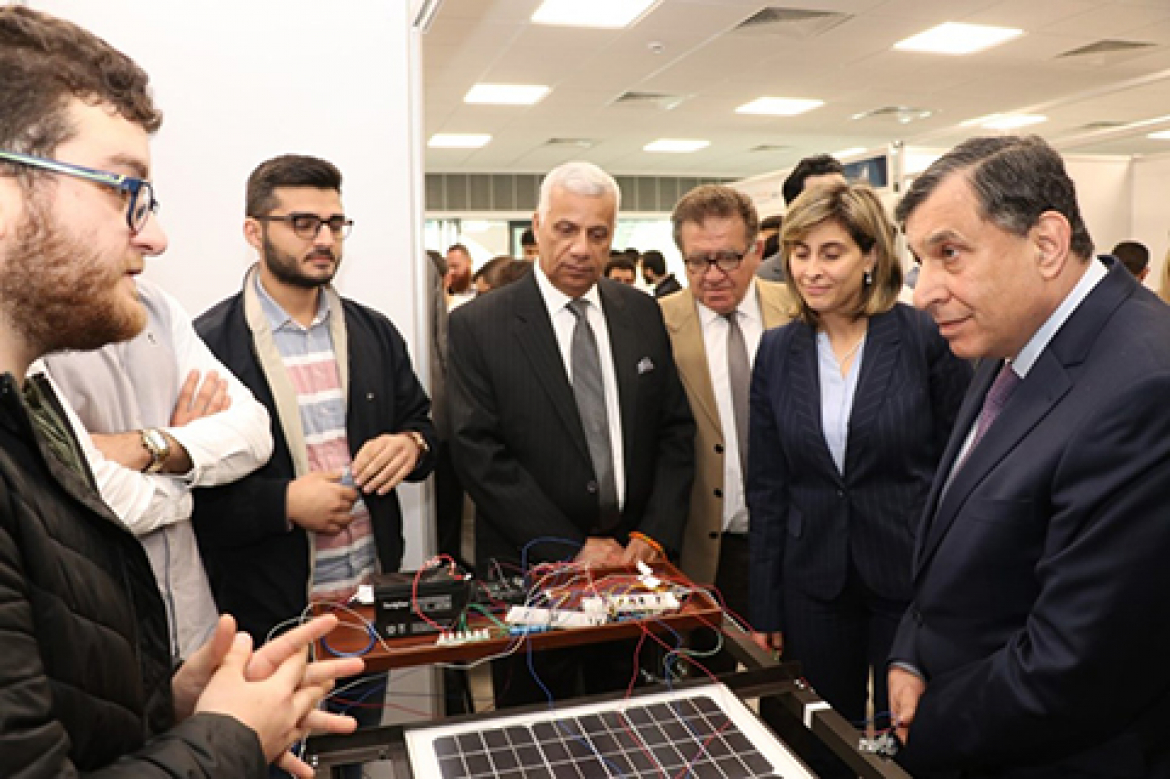 افتتاح اليوم الهندسي في جامعة بيروت العربية في الدبية