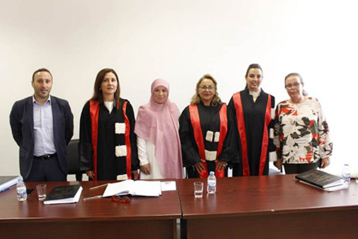 ماجستير جيد جدا لمريم قنديل من كلية الحقوق والعلوم السياسية والادارية