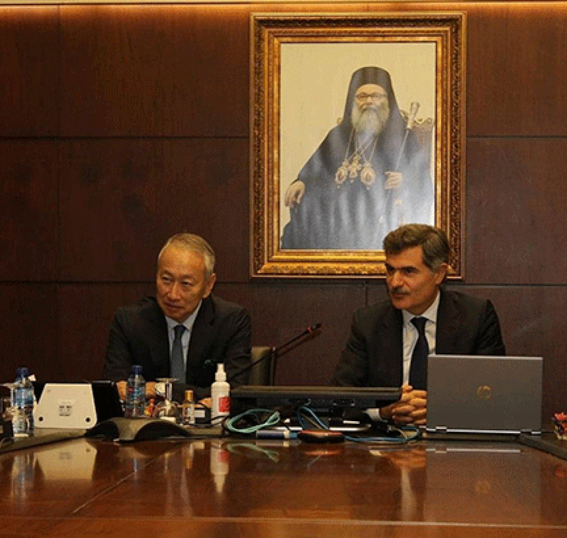 Japanese Ambassador to Lebanon, Takeshi Okubo visiting The university of Balamand